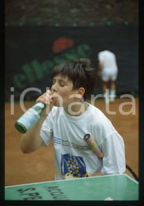 35mm vintage slide* 1991 PERUGIA - Augusto DE MEGNI beve acqua SAN PELLEGRINO 3