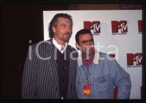 35mm vintage slide* 1995 ca MILANO - Stefano TACCONI con ELIO Stefano BELISARI 4