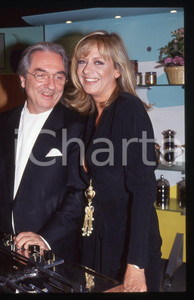 35mm vintage slide* 1993 RAI 2 - Gualtiero MARCHESI e Marina PERZY Ritratto (3)