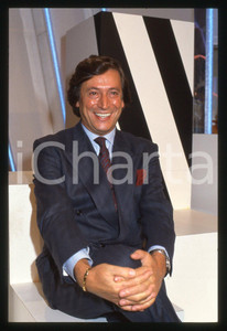 35mm vintage slide* 1986 RETE 4 Guido ANGELI a UN FANTASTICO TRAGICO VENERDÌ 10