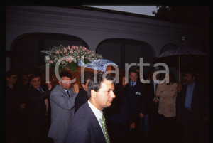 35mm vintage slide*1995 BUSTO ARSIZIO Funerali Mia MARTINI Arrivo salma chiesa 6