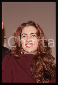 35mm vintage slide* 1991 MILANO - Amick MADCHEN posa per Photocall TWIN PEAKS 15