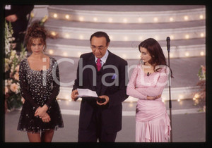 35mm vintage slide*1995 FESTIVAL SANREMO Anna FALCHI Claudia KOLL Pippo BAUDO 15