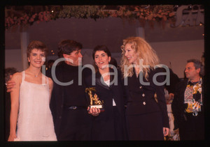 Fotografia d epoca originale 35mm vintage slide 1995 FESTIVAL SANREMO Ivana SPAGNA Gianni Morandi GIORGIA 10 1