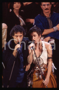 35mm vintage slide* 1995 FESTIVAL SANREMO - David RIONDINO e Sabina GUZZANTI