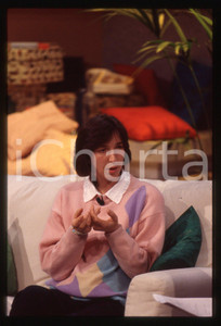 Fotografia d epoca originale 35mm vintage slide 1995 ca  Marija PAVLOVIC ospite tv Medjugorje 1