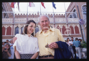 35mm vintage slide* 1988 FESTIVAL VENEZIA - Anthony QUAYLE e Sandrine DUMAS (6)