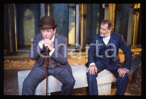 35mm vintage slide* 1986 RAI 3 ALL'USCITA Paolo BONACELLI e Gabriele FERZETTI 7