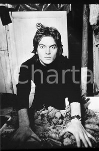 6x8cm NEGATIVO ORIGINALE *1970ca MUSICA Franco SIMONE Ritratto del cantante (6)