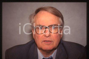 35mm vintage slide* 1992 ca ECONOMICS Swedish professor Assar LINDBECK (7)