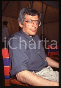 Jerome CHARYN MILAN Portrait of American writer 1990 ca * 35 mm vintage slide 1