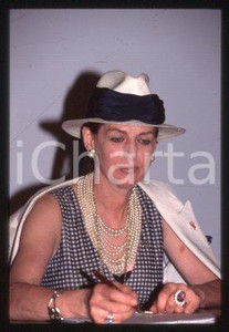 Fiore CRESPI - ITALY Portrait of an actress model 1995 ca * 35mm vintage slide 8