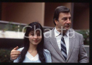 Antonella RUGGIERO & padre Pietro - MUSICA Cantante 1985 * 35mm vintage slide 32