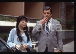 Antonella RUGGIERO & padre Pietro - MUSICA Cantante 1985 * 35mm vintage slide 37