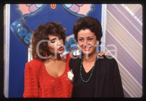 Lella ARTESI & Roberta MANFREDI - RAI TV ITALY 1986 ca * 35 mm vintage slide 13
