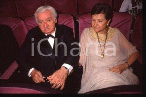 Jorge AMADO and Zélia GATTAI - CANNES Portrait 1990 ca * 35 mm vintage slide 10