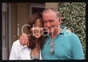 35mm vintage slide* 1999 ca ITALY Rod TAYLOR Australian actor and wife (24)