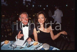 35mm vintage slide* 1997 CANNES Film Festival Rod TAYLOR and wife Carol (44)
