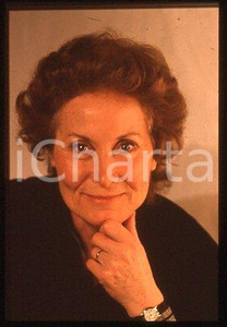 35mm vintage slide* 1990 ca TEATRO "OSSIA" Hélène ROUSSEL attrice francese (1)