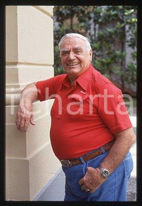 35mm vintage slide* 1999 ca ITALY Ernest BORGNINE American actor (87)