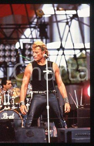 35mm vintage slide* 1991 ca MUSIC Johnny HALLYDAY French singer (5)