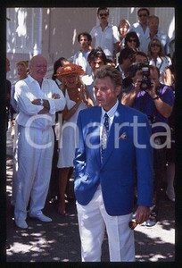35mm vintage slide* 1990 SAINT TROPEZ Johnny HALLYDAY & Adeline BLONDIEAU (12)