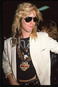 35mm vintage slide* 1989 MUSIC Duff McKAGAN of GUNS N'ROSES hard rock band (1)