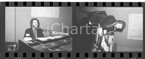 35mm LOTTO 2 NEGATIVI * 1970 MUSICA Augusto MARTELLI al piano Ritratto