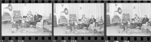 35mm LOTTO 3 NEGATIVI* 1979 GENÈVE Charles AZNAVOUR con la sua famiglia (10)