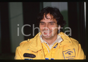 Fotografia d epoca originale 35mm vintage slide 1988 Nelson PIQUET CAMEL Team LOTUS HONDARitratto pilota 13 1