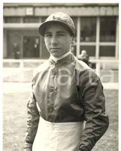 1954 HORSE RACING Jockey Kenneth BUTLER portrait *Photo 15x20 cm