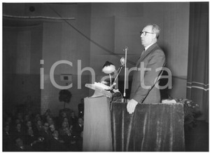 1955 ca TORINO Cinema Lux - Giuseppe SARAGAT apre la campagna elettorale *Foto