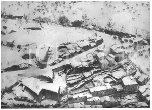 Fotografia d epoca originale Febbraio 1956 TERAMO Eccezionale nevicata  Veduta aerea della cittÃ  Foto 18x13 1