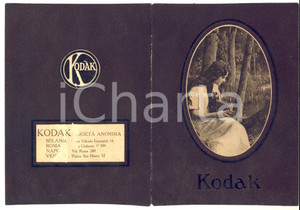 1920 ca KODAK MILANO - Busta pubblicitaria per fotografie ILLUSTRATA