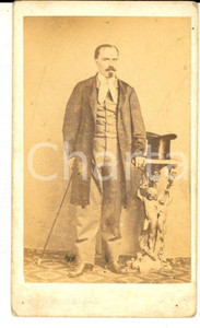 1865 ca ASTI Ritratto maschile in abito da passeggio - Foto Fratelli BARZOTELLI