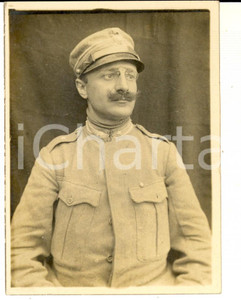 1919 REGIO ESERCITO ROMA Ritratto di ufficiale di fanteria - Foto E. BRAI 9x12