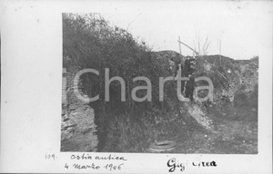 1906 OSTIA ANTICA Escursione tra amici *VERA FOTO in formato cartolina