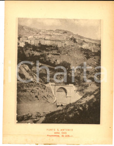 1888 Ferrovia ROMA-SULMONA - Ponte S. ANTONIO sotto Colli - Stampa 16x20 cm