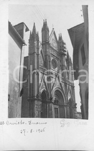 1906 ORVIETO Il Duomo scorcio panoramico **Fotocartolina
