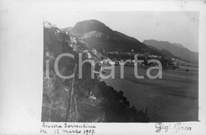1907 RIVIERA SORRENTINA Scorcio particolare artistico **Fotocartolina