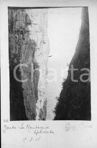 1906 GAETA Veduta della montagna spaccata *Fotocartolina