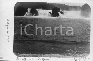 1907 SCHAFFHAUSEN Veduta del Reno *Fotocartolina