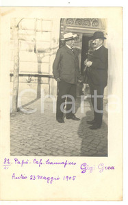 1905 ANZIO (ROMA) Conversazioni con il capitano Scannapieco *Fotocartolina