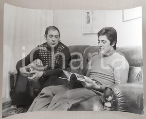 1970 ca COSTUME ITALIA Ciclista Francesco MOSER in famiglia *Foto 40x30 cm