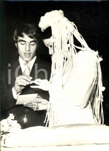 1970 ca COSTUME Nozze calciatore Pietro ANASTASI e Anna BIANCHI (4) *Foto 22x30