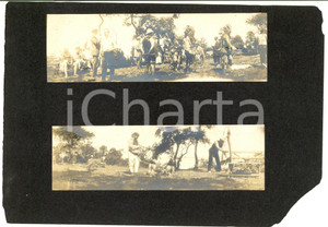 1890 ca USA Fiera in costume storico - Indiani e pirati con le pistole FOTO RARE