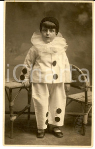 1930 ca VOGHERA - CARNEVALE - Ritratto di un piccolo Pierrot - Foto SCARANI
