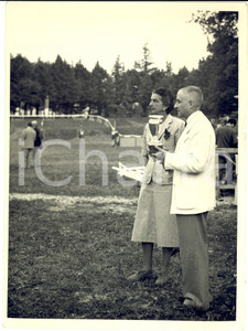 1960 ca ROMA IPPICA Jolanda di SAVOIA con il gen. Edmondo ZAVATTARI - Foto 18x24