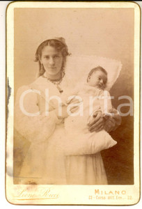 1892 MONZA Oscar ULRICH BANSA a 3 mesi con la balia *Foto Leone RICCI