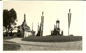 Fotografia d epoca originale 1930 ca MONTEBELLO DELLA BATTAGLIA Cerimonia presso l Ossario dei Caduti Foto 1